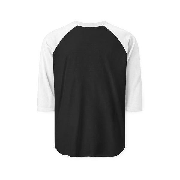 Hellopathic Los Angeles 3/4 Sleeve Raglan Shirt Black w/ White sleeves